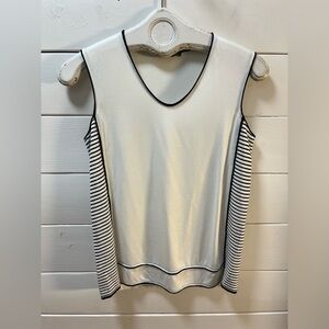 MARIA BELLENTANI – Sleeveless V-Neck Top – Made in Italy – Estimated Size S